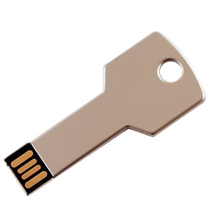 USB-Flash накопитель "KEY" в виде ключа, 32 Gb, стального цвета