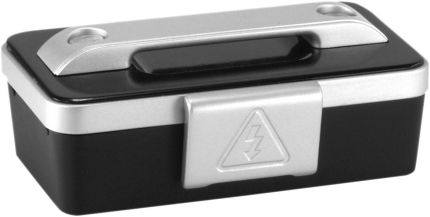 Портативное зарядное устройство с набором переходников для iPhone 4/4S и моделей с разъемом микро и мини-USB, 3100 mAh