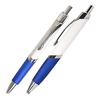 Ручка шариковая "Белен"  с двухцветным корпусом, хромированный клип, синяя