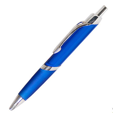Ручка шариковая "Лерида" с прозрачным корпусом, синяя