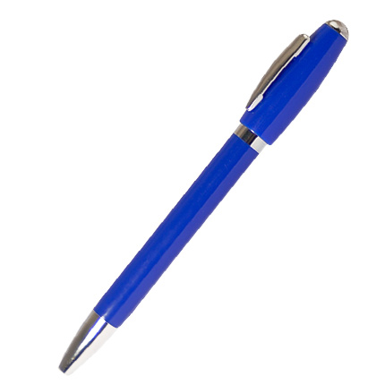 Ручка шариковая пластиковая "Онда", цветной корпус, синяя