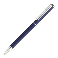 Металлическая шариковая ручка бренд "Салiасъ" коллекция "Псков", цвет матовый синий