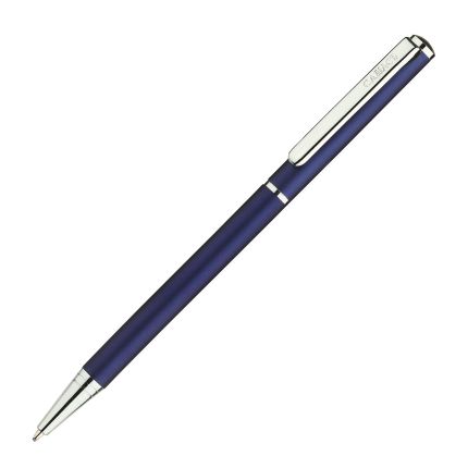Металлическая шариковая ручка бренд "Салiасъ" коллекция "Псков", цвет матовый синий