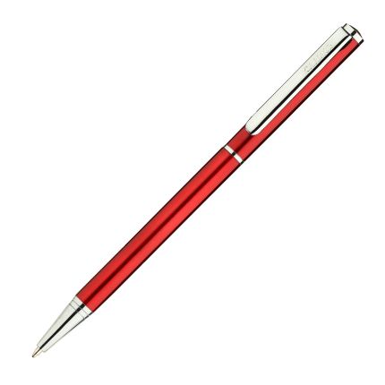 Металлическая шариковая ручка бренд "Салiасъ" коллекция "Псков", цвет глянцевый бордовый