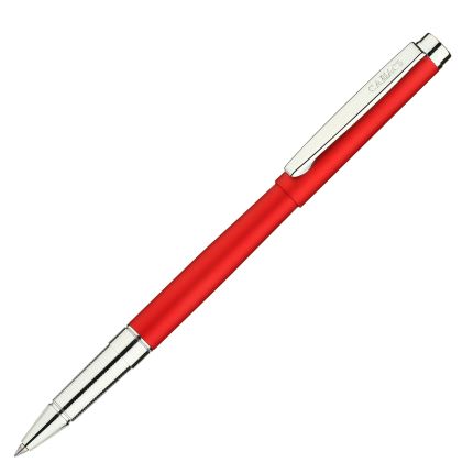 Ручка-роллер бренд "Салiасъ" коллекция "Гдов" металлическая со съёмным колпачком, цвет матовый красный