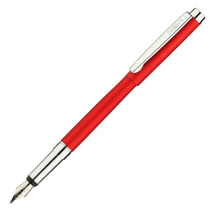 Перьевая ручка бренд "Салiасъ" коллекция "Гдов" металлическая со съёмным колпачком, цвет матовый красный