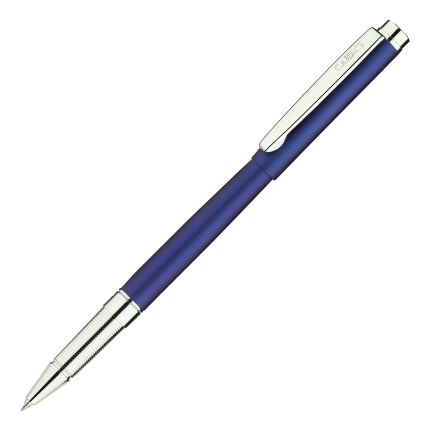 Ручка-роллер бренд "Салiасъ" коллекция "Гдов" металлическая со съёмным колпачком, цвет матовый синий