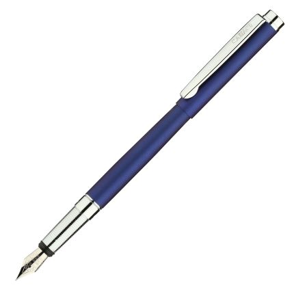 Перьевая ручка бренд "Салiасъ" коллекция "Гдов" металлическая со съёмным колпачком, цвет матовый синий