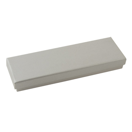 Коробка подарочная картонная для 1 или 2 металлических ручек бренда "Салiасъ", цвет серебряный