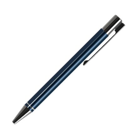 Шариковая металлическая ручка, Portobello Trend, коллекция "Regatta", отделка хром, цвет покрытия корпуса синий матовый