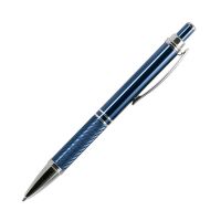 Шариковая металлическая ручка, Portobello Trend, коллекция "Crocus", отделка хром, цвет покрытия корпуса синий