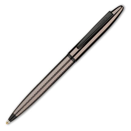 Гелевая ручка бренд "Салiасъ" коллекция "Новгород. Ящерка", латунь с гильошированием, детали с покрытием чёрного цвета