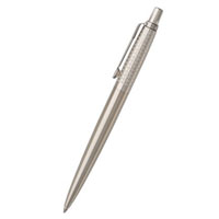 Шариковая ручка Parker Jotter Premium K172, цвет: Classic SS Chiseled , стержень: Mblue