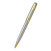 Шариковая ручка Parker Sonnet K527, цвет: St. Steel GT,  стержень: Mblack