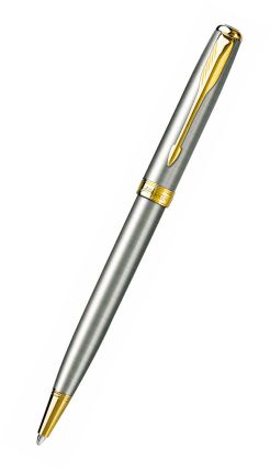 Шариковая ручка Parker Sonnet K527, цвет: St. Steel GT,  стержень: Mblack