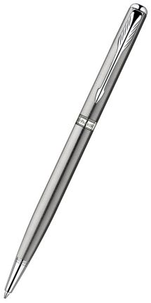 Шариковая ручка Parker Sonnet Slim  K426, цвет: St. Steel CT,  стержень: Mblack