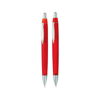 Набор "Танго": ручка шариковая, карандаш в футляре, цвет красный