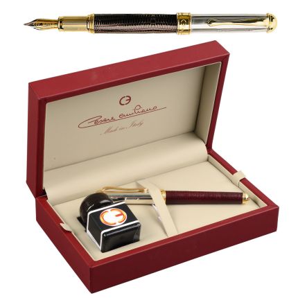 Подарочный набор Cesare Emiliano: ручка перьевая, чернила