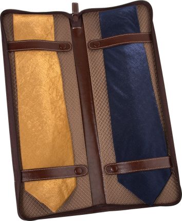 Чехол для галстуков Alessandro Venanzi коричневый