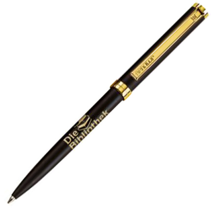 Ручка шариковая металлическая, бренд Senator, коллекция Delgado Classic (2240), цвет черный с золотым
