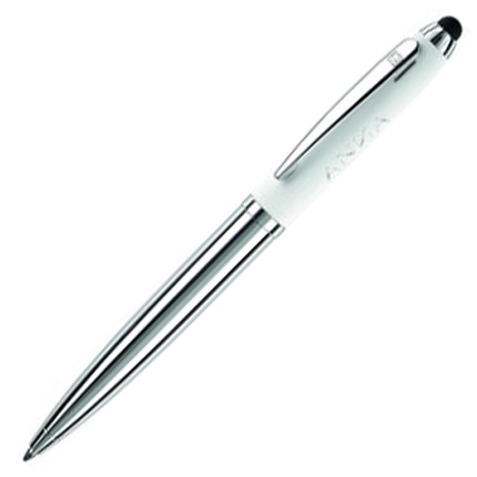 Ручка шариковая металлическая, бренд Senator, коллекция Nautic Touch Pad Pen (2754), цвет белый