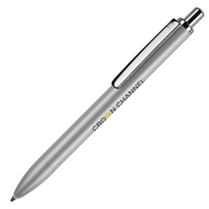 Ручка шариковая металлическая, бренд Senator, коллекция Scrivo (2735), цвет серебристый