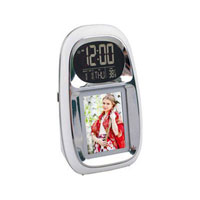 Часы "Вся Россия" с датой, термометром и цифровой фоторамкой на 32 фотографии