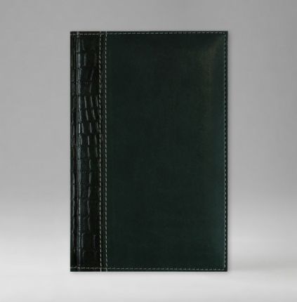 Ежедневник датированный 12х17 см, серия Классик, материал Принт Кроко, (арт. 362), цвет зеленый