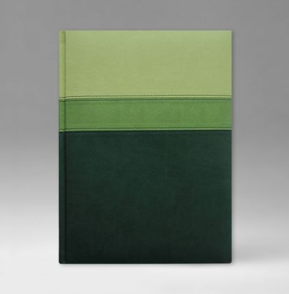 Ежедневник датированный 15х21 см, серия Классик, материал Принт Триколор, (арт. 351), цвет зеленый