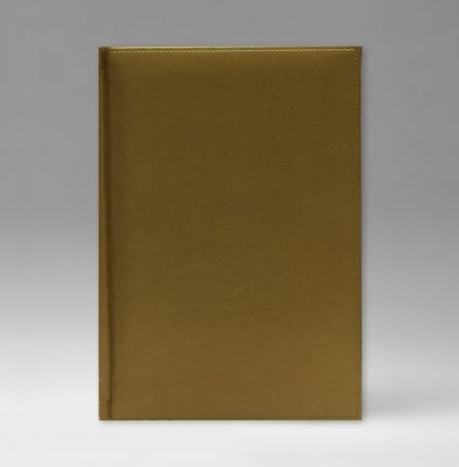 Ежедневник датированный 15х21 см, серия Уникум, материал Небраска, (арт. 359), переплёт фиксированный, цвет золотисто-коричневый