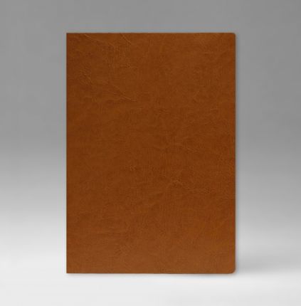Ежедневник датированный 15х21 см, серия Уникум, материал Небраска, (арт. 359), переплёт премиум, цвет светло-коричневый