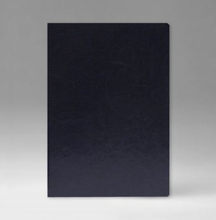 Ежедневник датированный 15х21 см, серия Евро, материал Небраска, (арт. 372), переплёт премиум, цвет синий