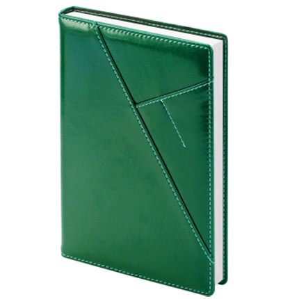 Ежедневник датированный (бренд Infolio) коллекция Portland, размер 14х20 см, цвет зелёный