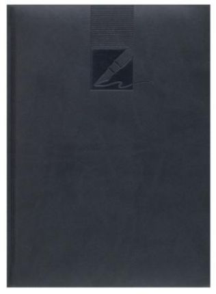 Ежедневник недатированный Lediberg, блок 728, модель Туксон, размер 145х205 мм, цвет черный