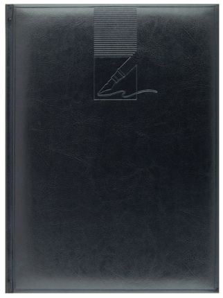Ежедневник недатированный Lediberg, блок 729, модель Небраска, размер 197х265 мм, цвет черный