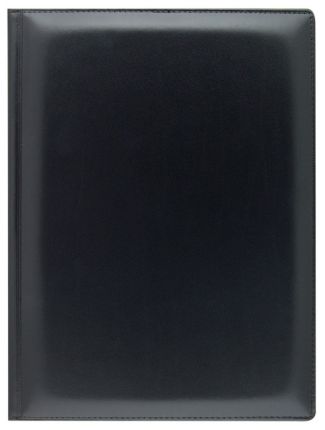 Ежедневник недатированный Lediberg, блок 729, модель Ругато, размер 197х265 мм, цвет черный