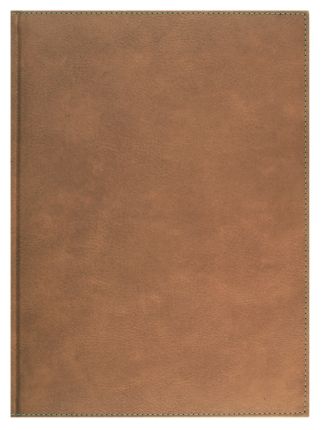 Ежедневник недатированный Lediberg, блок 729, модель Панама, размер 197х265 мм, цвет коричневый светлый