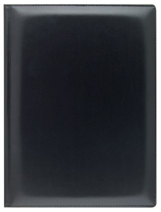 Ежедневник недатированный Lediberg, блок 795, модель Ругато, размер 145х205 мм, цвет черный