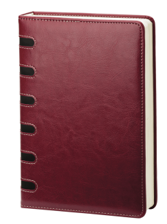 Ежедневник недатированный (бренд InFolio) коллекция Luxemburg, вырубка по корешку, размер 15х21 см, цвет бордовый