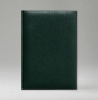 Ежедневник недатированный 15х21 см, серия Перпетум К, материал Каприс, (арт. 384), цвет зеленый