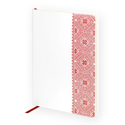 Ежедневник недатированный, Portobello Trend, коллекция Russia, размер 145х210 мм, цвет белый/красный