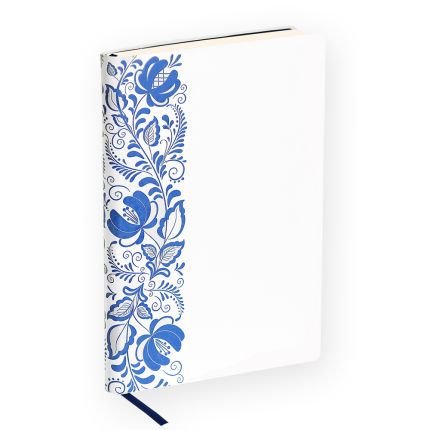 Ежедневник недатированный, Portobello Trend, коллекция Russia, размер 145х210 мм, цвет белый/синий