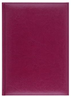 Ежедневник полудатированный Lediberg, блок 724, модель Небраска, размер 145х205 мм, цвет бордо