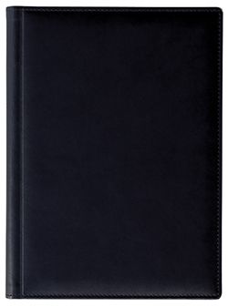 Ежедневник полудатированный Lediberg, блок 724, модель Топ, размер 145х205 мм, цвет черный