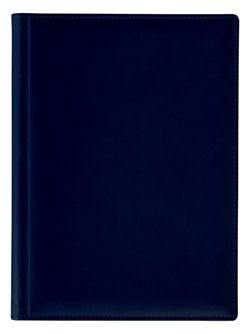 Ежедневник полудатированный Lediberg, блок 724, модель Топ, размер 145х205 мм, цвет синий темный