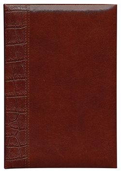 Ежедневник полудатированный Lediberg, блок 724, модель Мельбурн, размер 145х205 мм, цвет коричневый