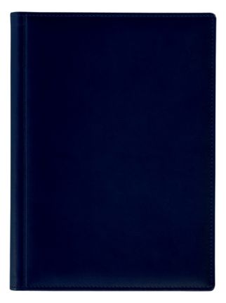 Ежедневник полудатированный Lediberg, блок 789, модель Топ, размер 210х297 мм, цвет синий темный