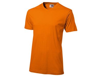 Футболка "Heavy Super Club" мужская с V-образным вырезом, цвет оранжевый, размер 2XL