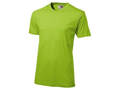 Футболка "Heavy Super Club" мужская с V-образным вырезом, цвет зелёное яблоко, размер 2XL
