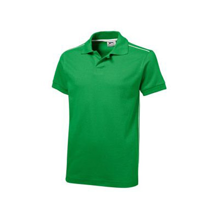 Рубашка поло "Backhand" мужская, цвет зелёный/белый, размер S